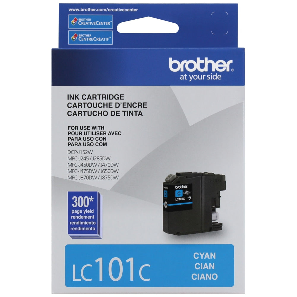 Brother LC101 Cyan Ink Cartridge, LC101-C