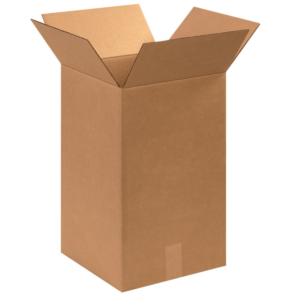 Partners Brand Corrugated Boxes, 12in x 12in x 20in, Kraft, Pack Of 25