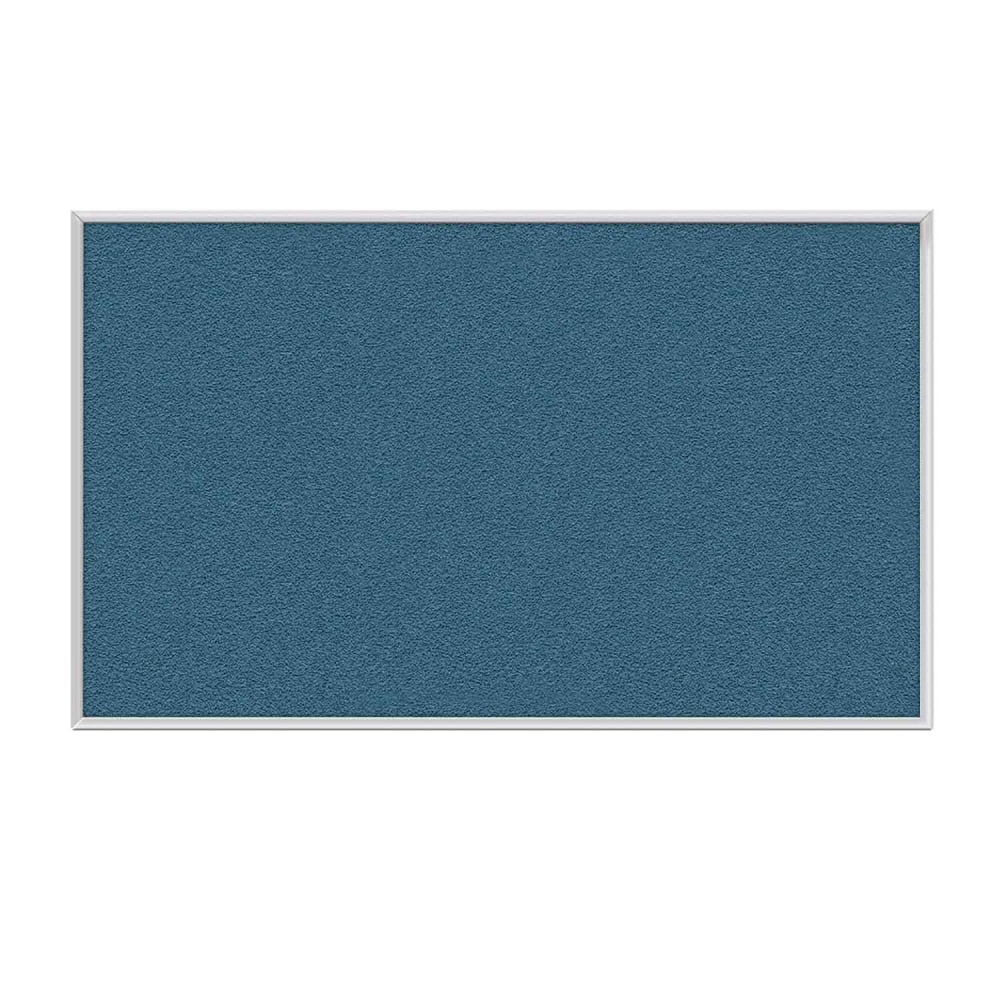 Ghent Aluminum Frame Vinyl Bulletin Board, 36in x 36in, Ocean, Satin Frame