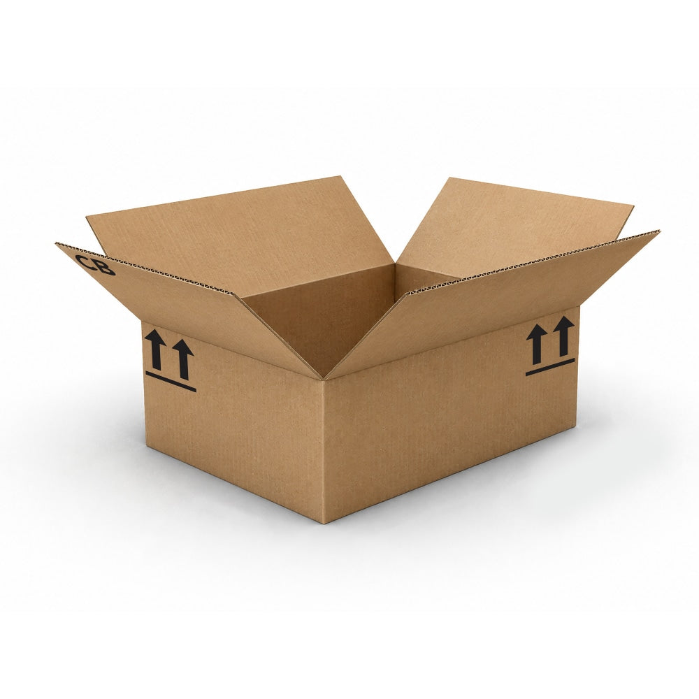 Standard-Duty Single Wall Corrugated Shipping Boxes, Each Box 16-1/2in x 12in x 6in, Kraft, Pallet Qty 600