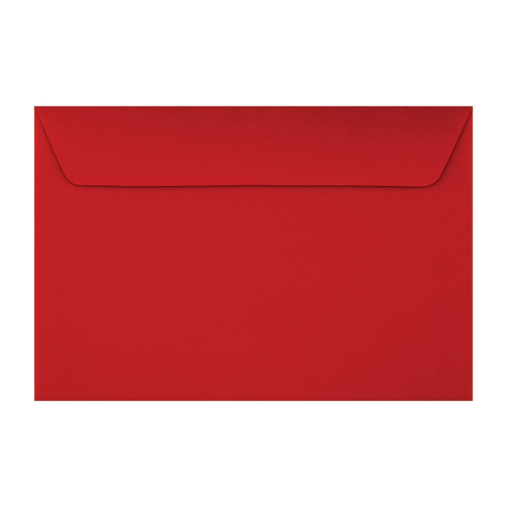 LUX Booklet 6in x 9in Envelopes, Peel & Press Closure, Holiday Red, Pack Of 500