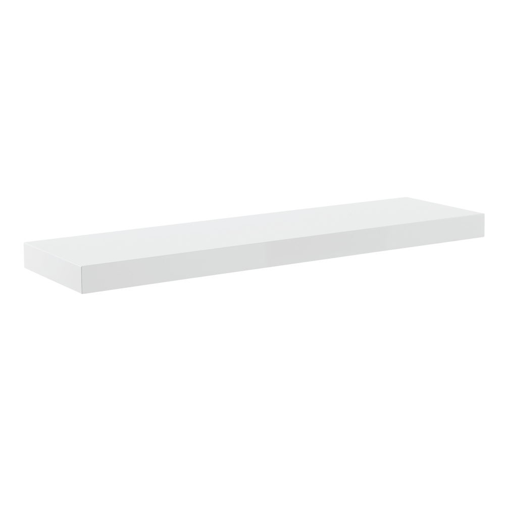 Eurostyle Barney Floating Shelf, 2inH x 36inW x 10inD, High Gloss White