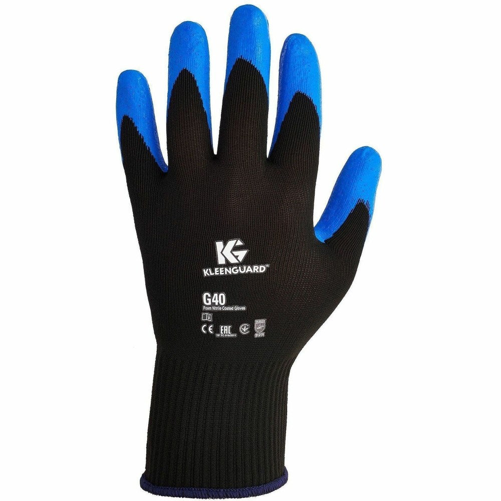 KleenGuard G40 Foam Nitrile Coated Gloves - Oil, Grease, Abrasion Protection - Nitrile Coating - 10 Size Number - X-Large Size -  - 40228CT