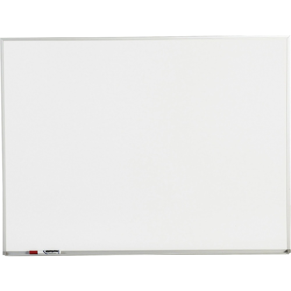 Sparco Melamine Dry-Erase Whiteboard, 48in x 36in, Aluminum Frame With Silver Finish