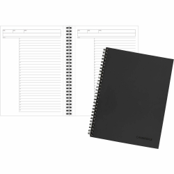 Cambridge Limited Action Planner Business Notebook, 80 Sheets, Gray, Medium, 7 1/4in x 9 1/2in