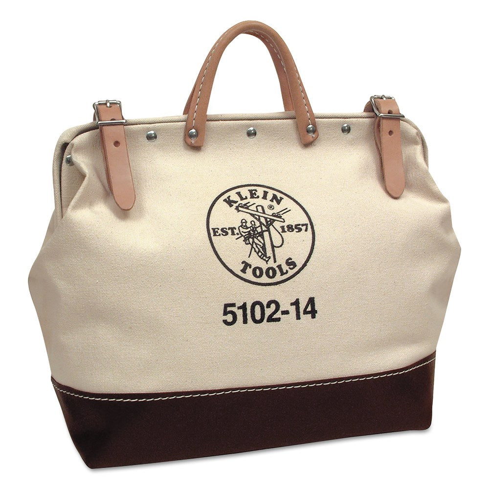 Klein Tools Canvas Tool Bag, 1 Compartment, 14 in X 6 in