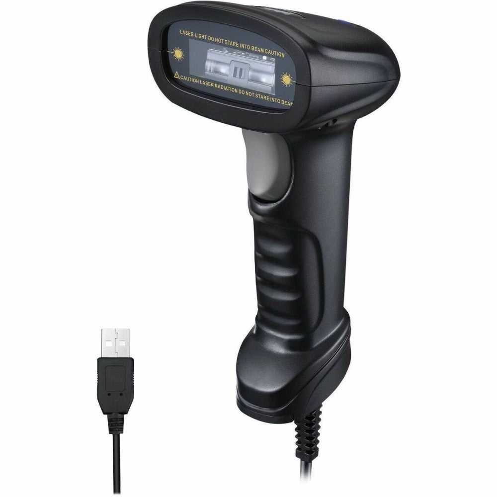 Adesso NuScan 1600U 1D Handheld CCD Barcode Scanner (USB) - Cable Connectivity - 300 scan/s - 16in Scan Distance - NUSCAN1600U