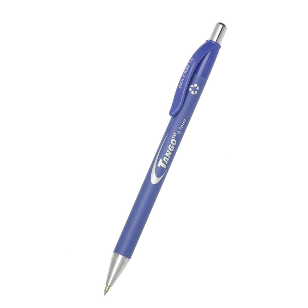 SKILCRAFT Rubberized Mechanical Pencils, 0.7 mm, Blue Barrel, Pack Of 12 (AbilityOne 7520-01-424-4874)