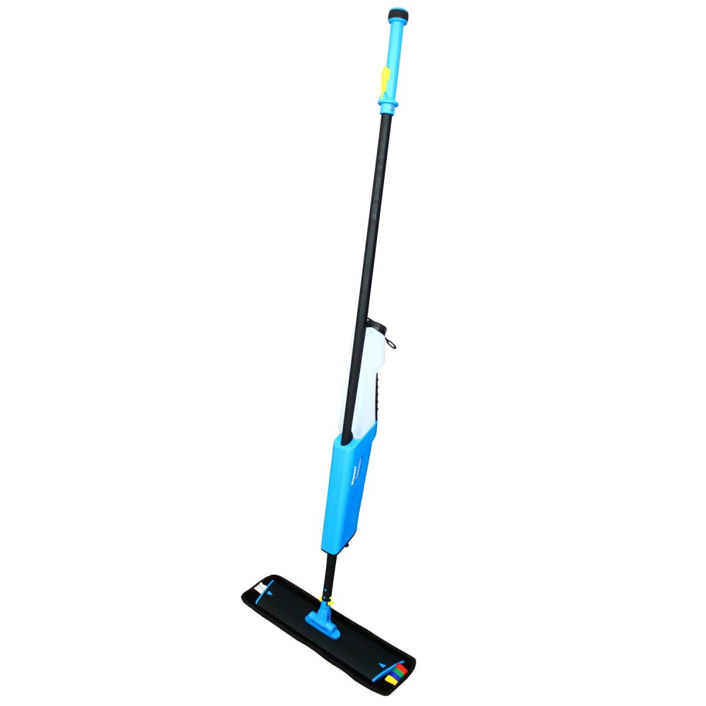 Impact Mopster 2.0 Microfiber Bucketless Mop, 16.25 x 3.25 Blue Microfiber Head, 57in Black Aluminum Handle