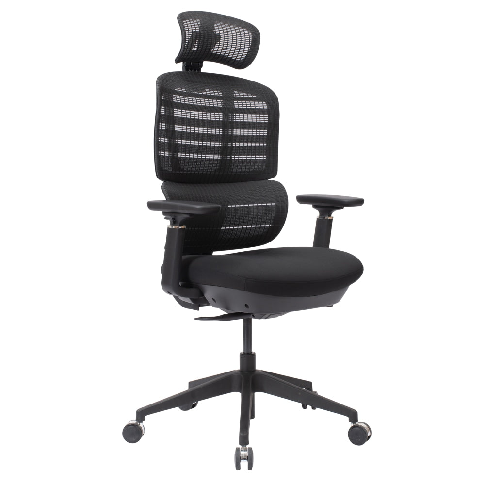 WorkPro Momentum Ergonomic Mesh/Mesh Active High-Back Office Chair, Black/Black, BIFMA Compliant