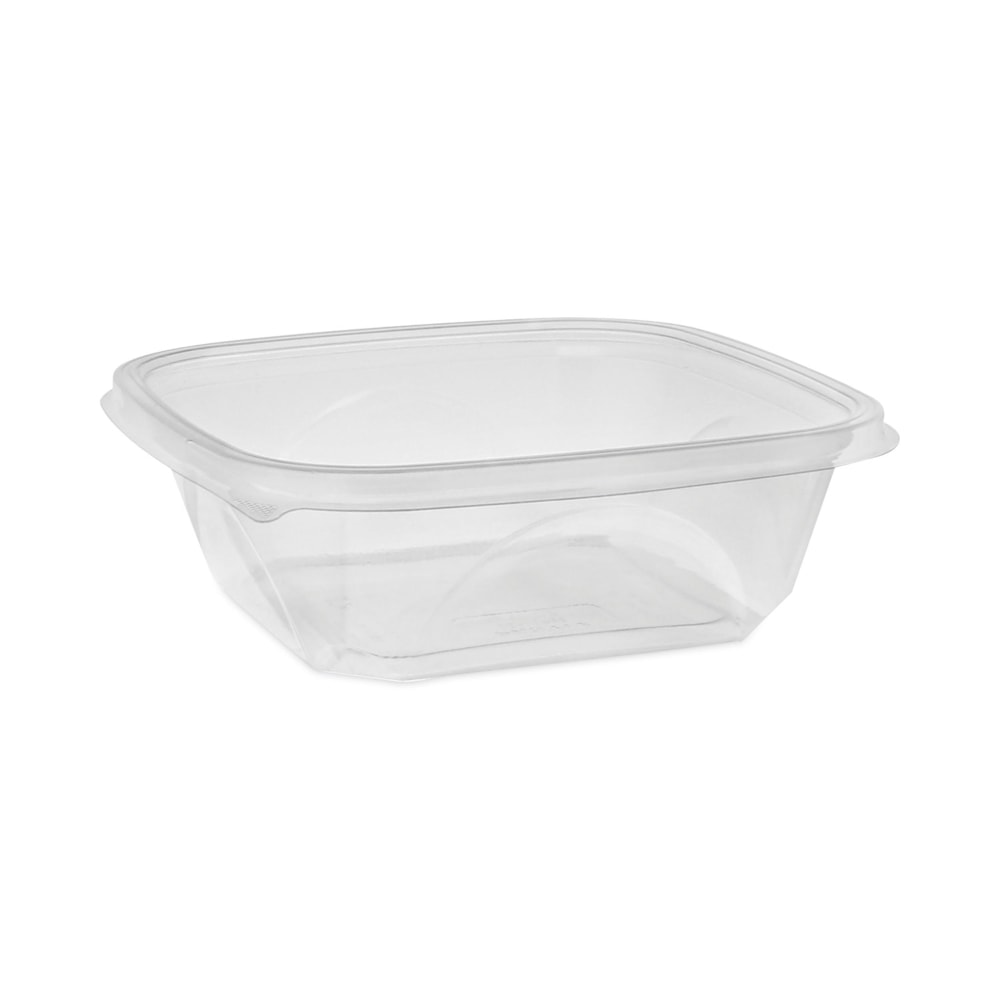 Pactiv Evergreen EarthChoice Square Bowls, 32 Oz, Clear, Plastic, Carton Of 300 Bowls