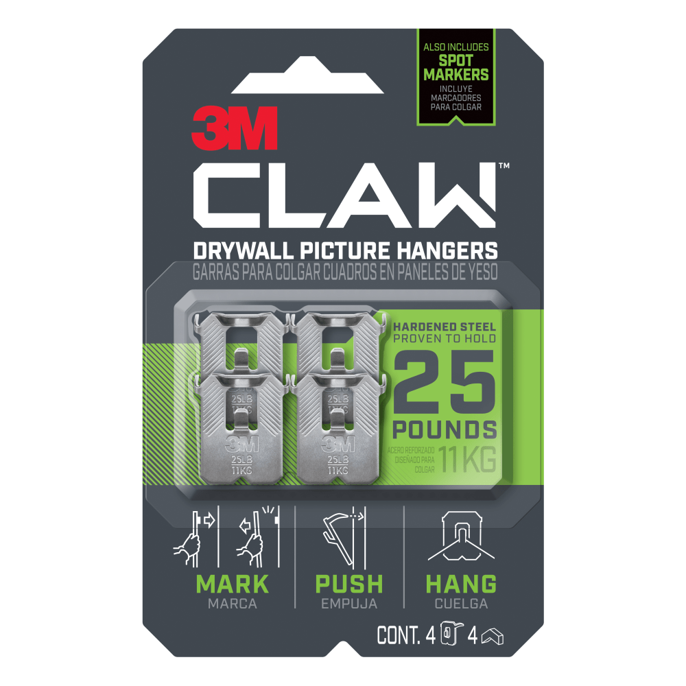 3M CLAW Drywall Picture Hanger, 3PH25M4ES