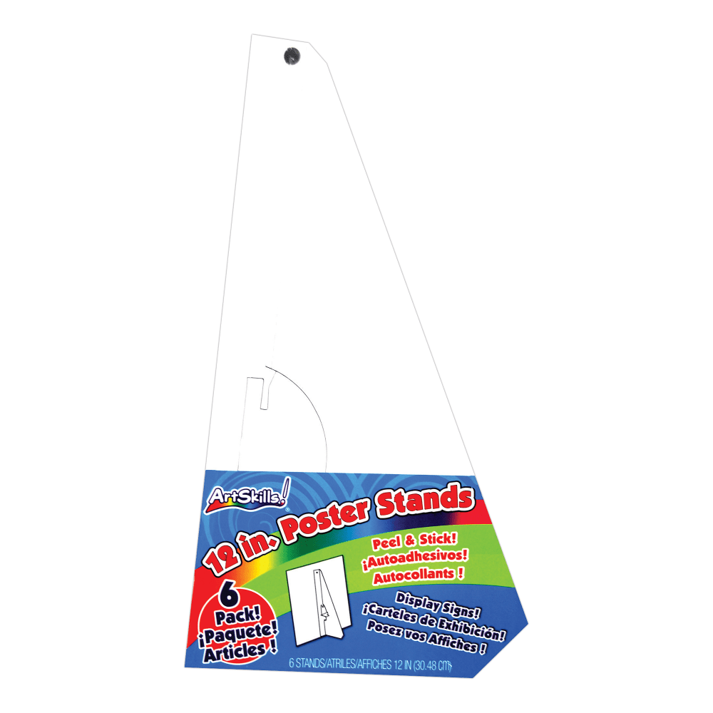 ArtSkills Easel Backs, 12in, White, Pack Of 6