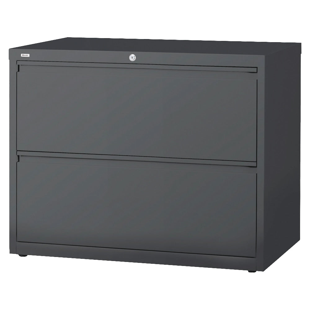 WorkPro 36inW x 18-5/8inD Lateral 2-Drawer File Cabinet, Charcoal