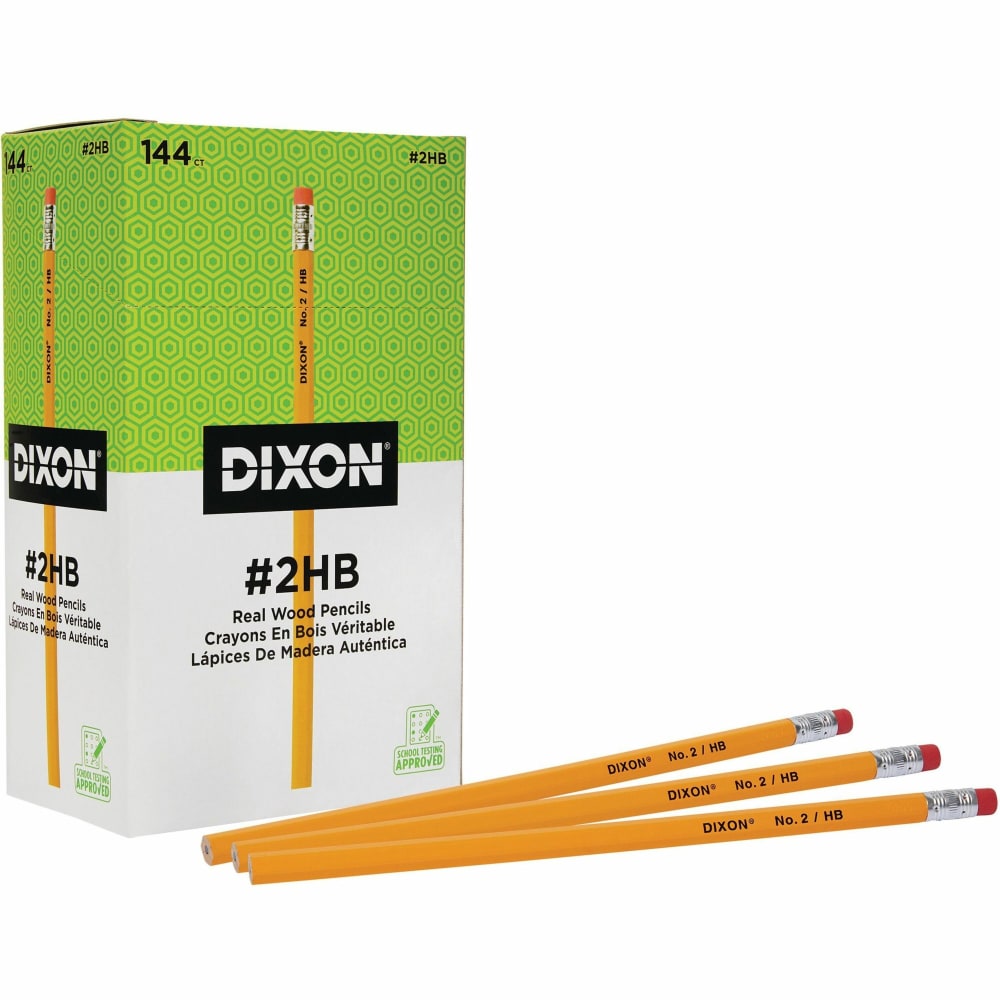 Ticonderoga Dixon Pencils, #2 Soft Lead, Box Of 144