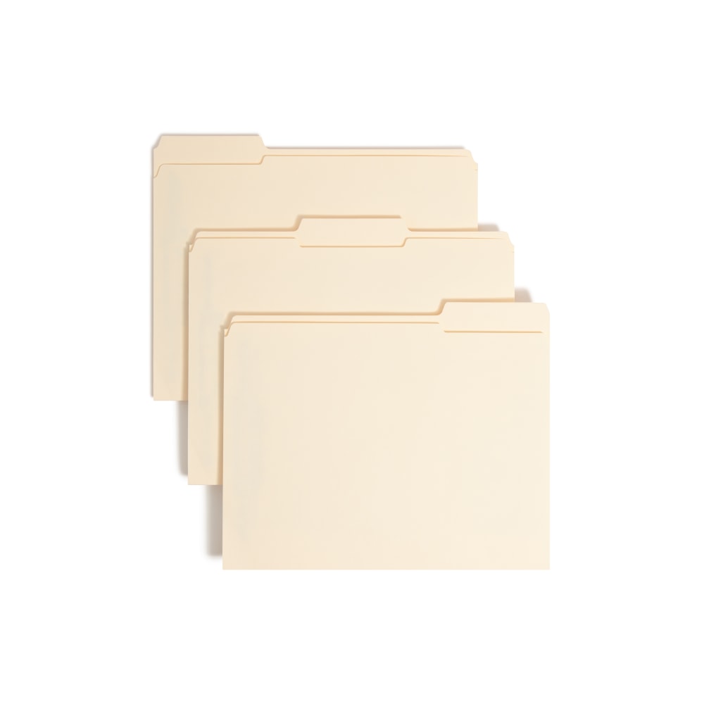 Smead Manila Folders With SafeSHIELD Coated Fasteners, Letter Size, Box Of 50