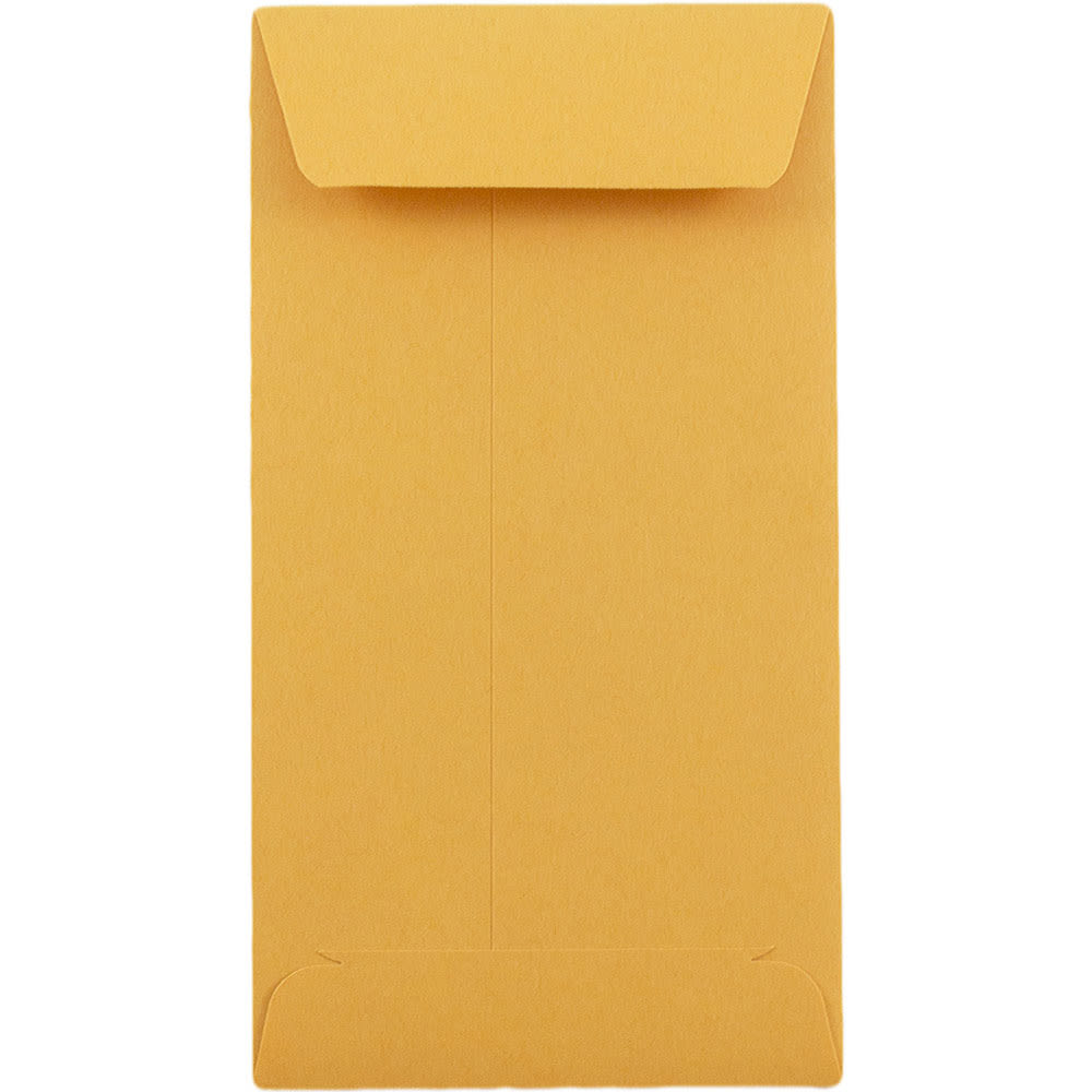 JAM PAPER #5.5 Coin Business Envelopes, 3 1/8in x 5 1/2in, Brown Kraft, Pack Of 25