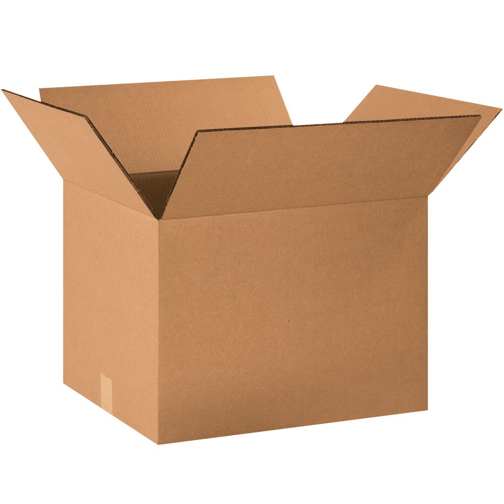 Partners Brand Double-Wall Heavy-Duty Corrugated Cartons, 20in x 14in x 12in, Kraft, Box Of 15