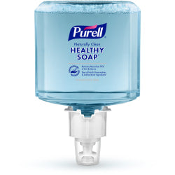 PURELL Brand Naturally Clean HEALTHY SOAP Foam ES6 Refill, Fragrance Free, 40.6 Oz Bottle
