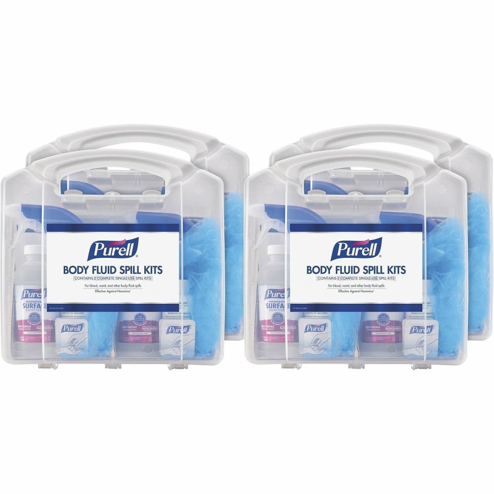 PURELL Body Fluid Spill Kit - White, Clear - 8 / Carton