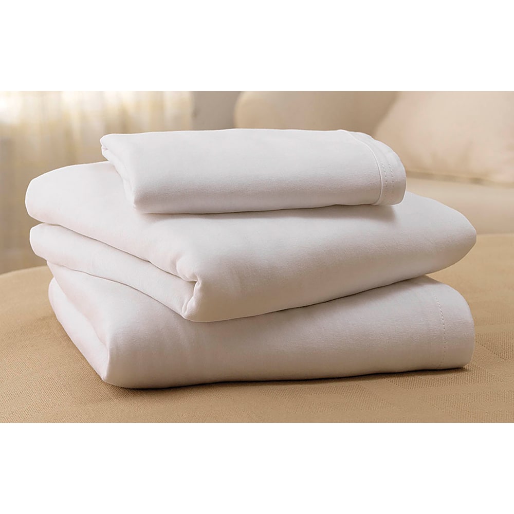 Jobst Soft Fit Knitted Sheet Sets, Twin, White, Case Of 6 Sets