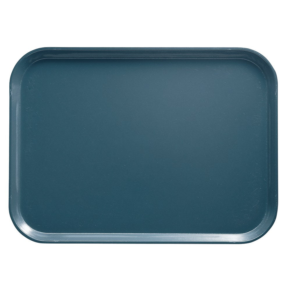 Cambro Camtray Rectangular Serving Trays, 14in x 18in, Slate Blue, Pack Of 12 Trays