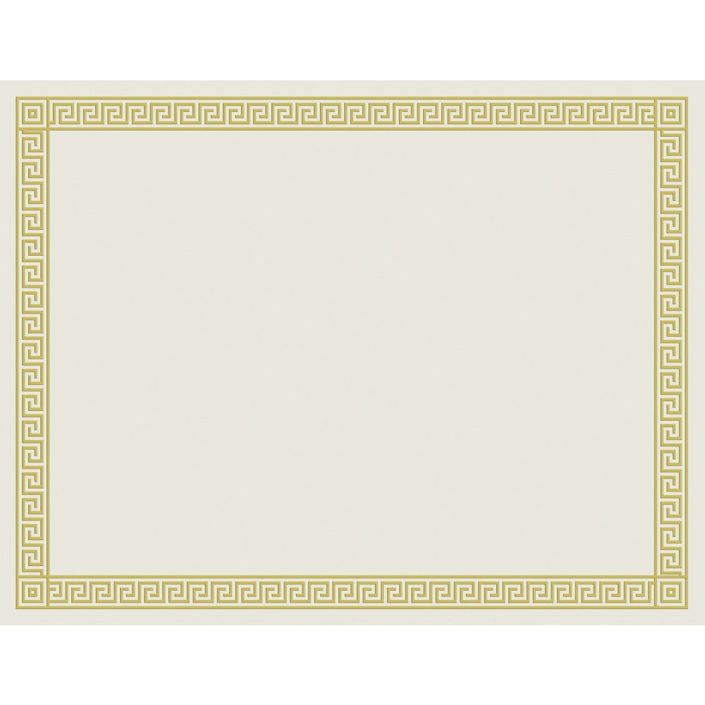 Great Papers! Foil Certificate, 8 1/2in x 11in, Channel Border, Pack Of 12