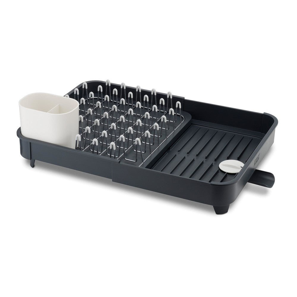 Joseph Joseph Expandable Dish Drainer Rack, 6-1/4inH x 20-3/4inW x 14-1/4inD, Gray