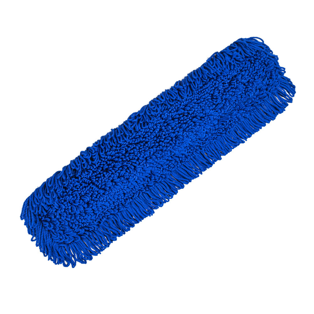 Gritt Commercial Microfiber Looped Dust Mop Pad Head, 36in, Blue