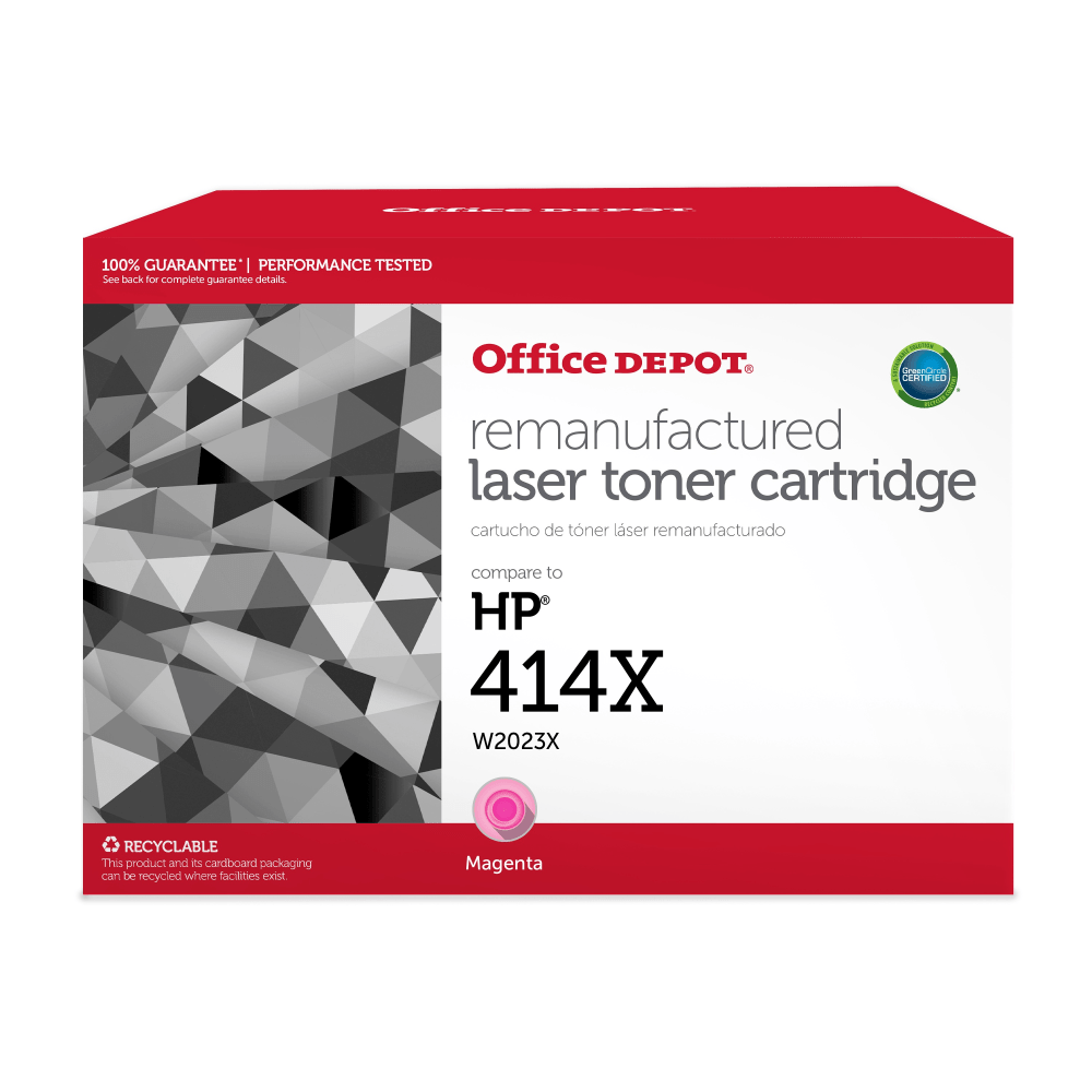Office Depot Brand Remanufactured High-Yield Magenta Toner Cartridge Replacement For HP 414X, W2023X