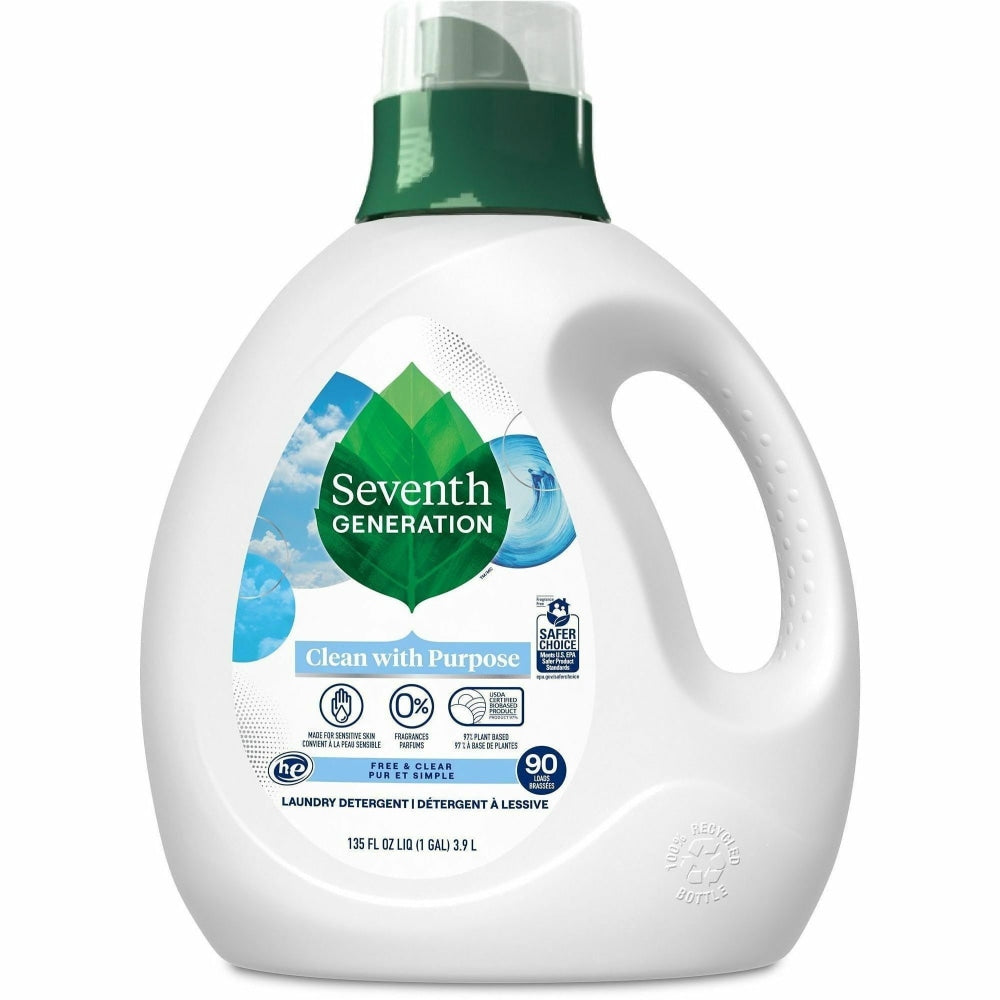 Seventh Generation Natural Laundry Detergent - Ready-To-Use - 135 fl oz (4.2 quart) - Hypoallergenic, No - 45065