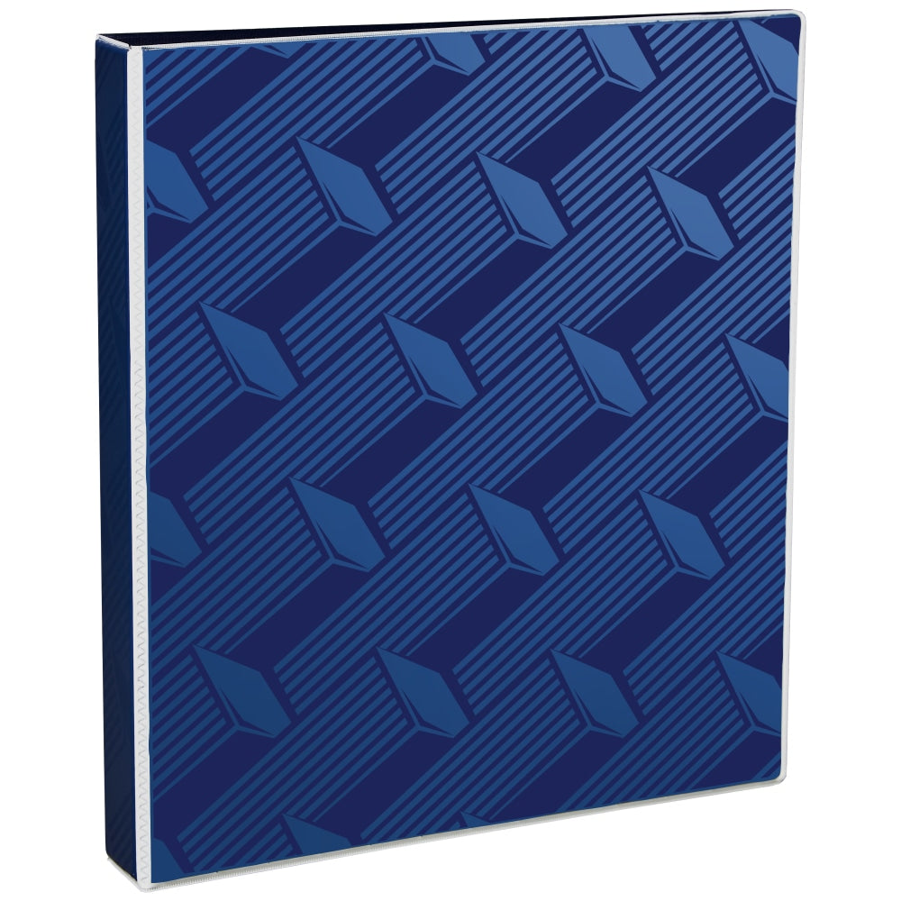 Avery Dual Effect Heavy-Duty 3-Ring Binder, 1in Slant Rings, Navy Blue