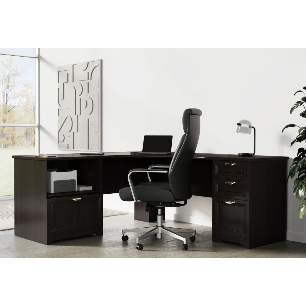 Realspace Magellan Performance 71inW L-Shaped Corner Desk, Espresso