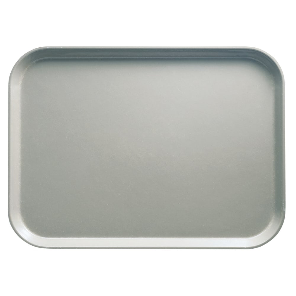 Cambro Camtray Rectangular Serving Trays, 14in x 18in, Pearl Gray, Pack Of 12 Trays