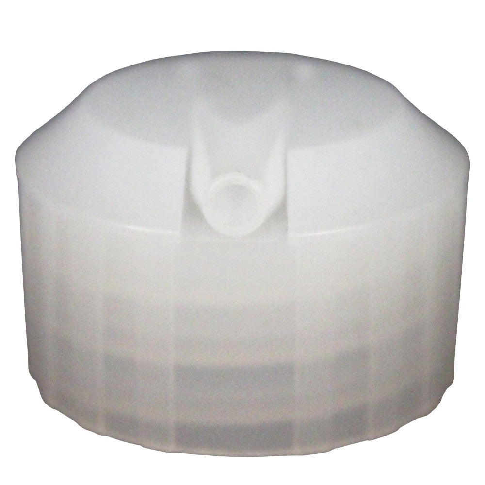 Hospeco Plastic Flip Top Spout Caps, 1/2in x 1/2in, Translucent