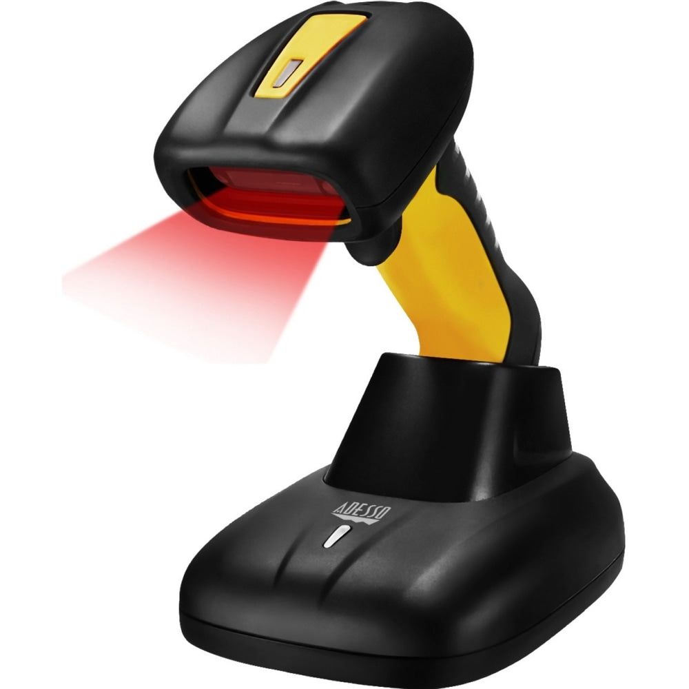 Adesso NuScan 4100B Bluetooth Antimicrobial Waterproof CCD Barcode Scanner - Wireless Connectivity - 200 scan/s - NUSCAN4100B