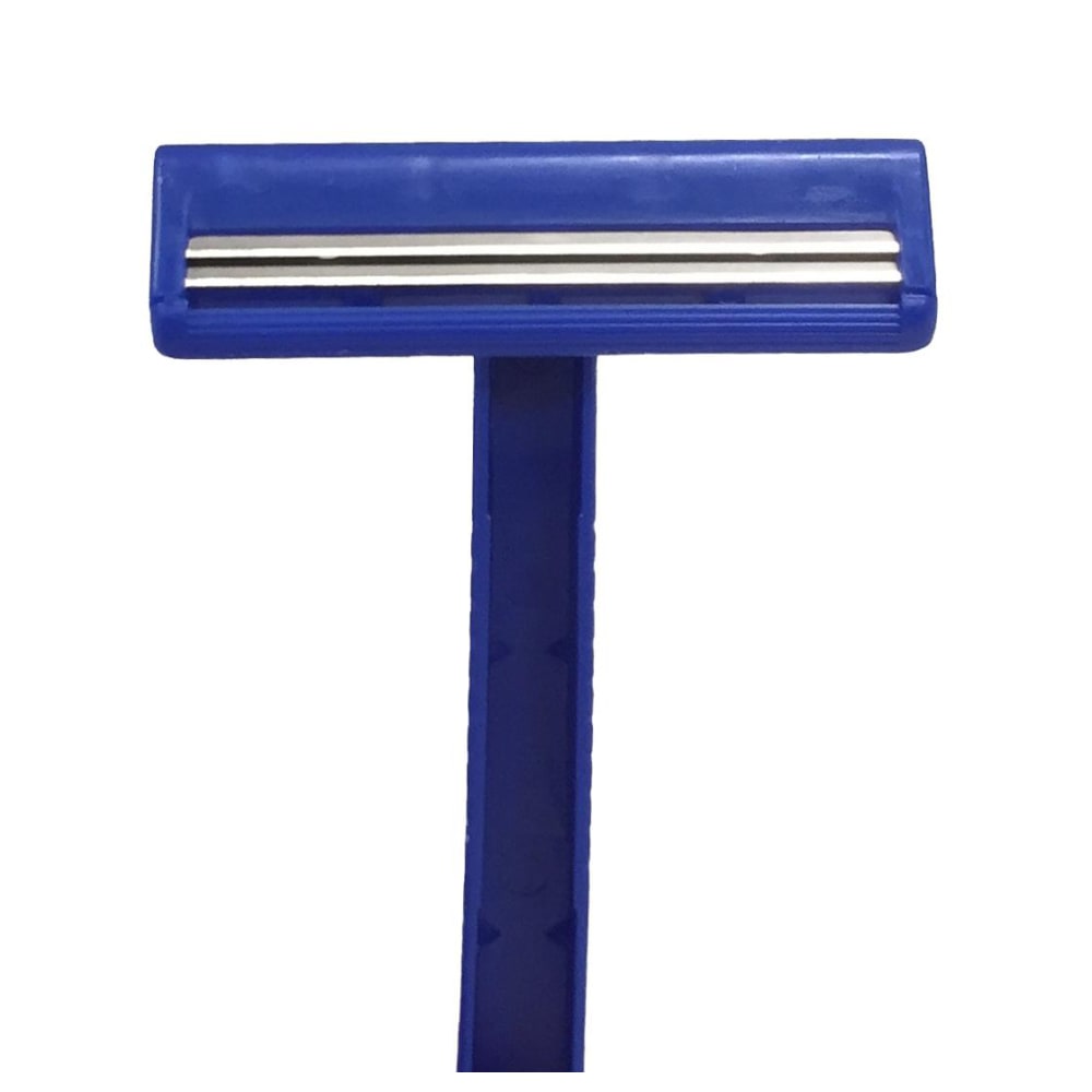 Medline Double-Blade Facial Razors, Pack Of 10
