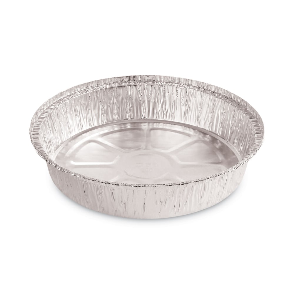 Boardwalk Round Aluminum To-Go Containers, 48 Oz, 1-11/16in x 9in, Silver, Carton Of 500 Containers