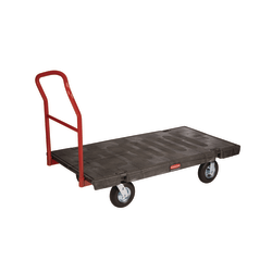 Rubbermaid Commercial Heavy-Duty Platform Truck Cart, 1,200 lb Capacity, 24 x 48 Platform, Black
