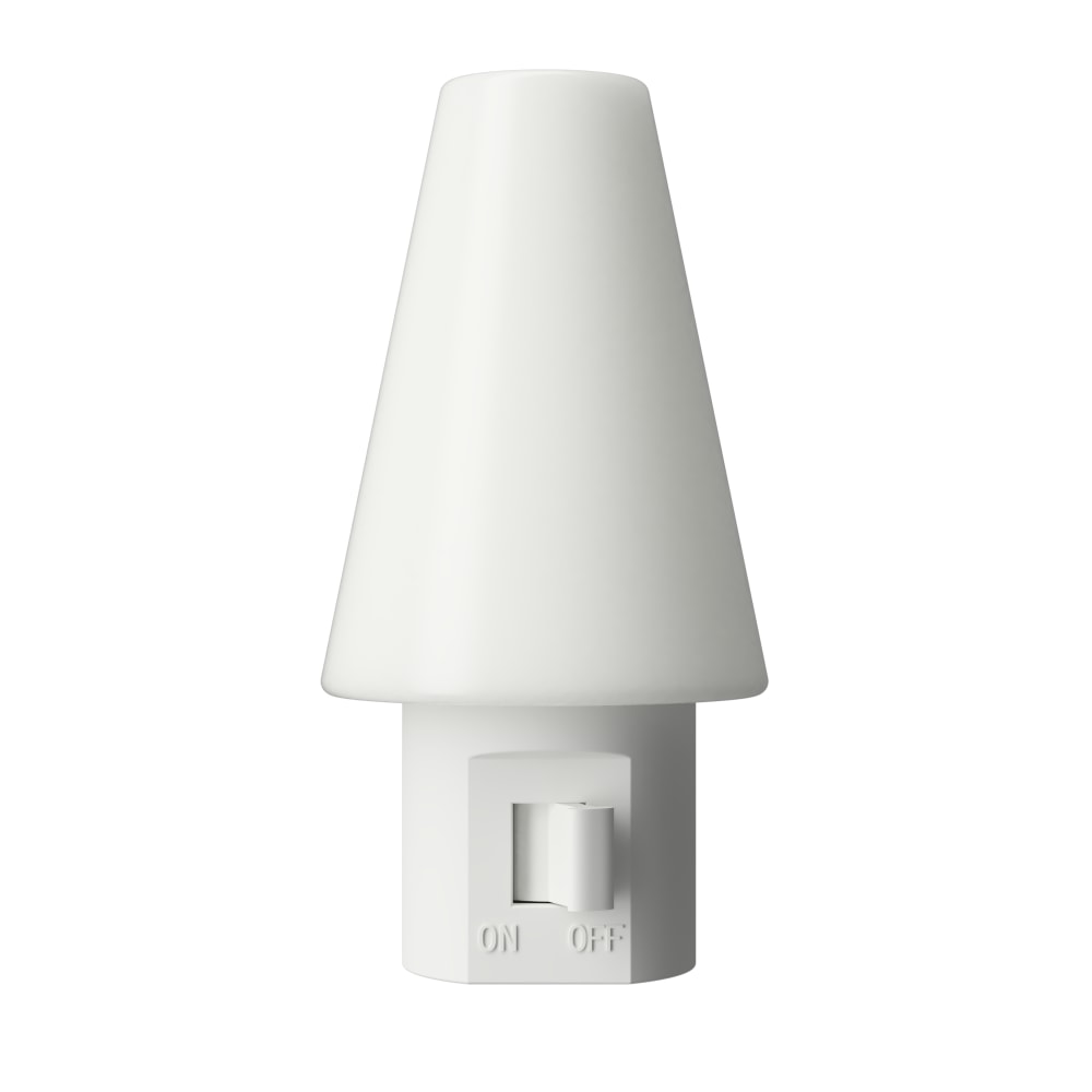 Westek Tipi Manual LED Night Lights, 3-3/16in x 1-5/8in x 1-1/2in, White, Total Qty 2, NLTIPIF2
