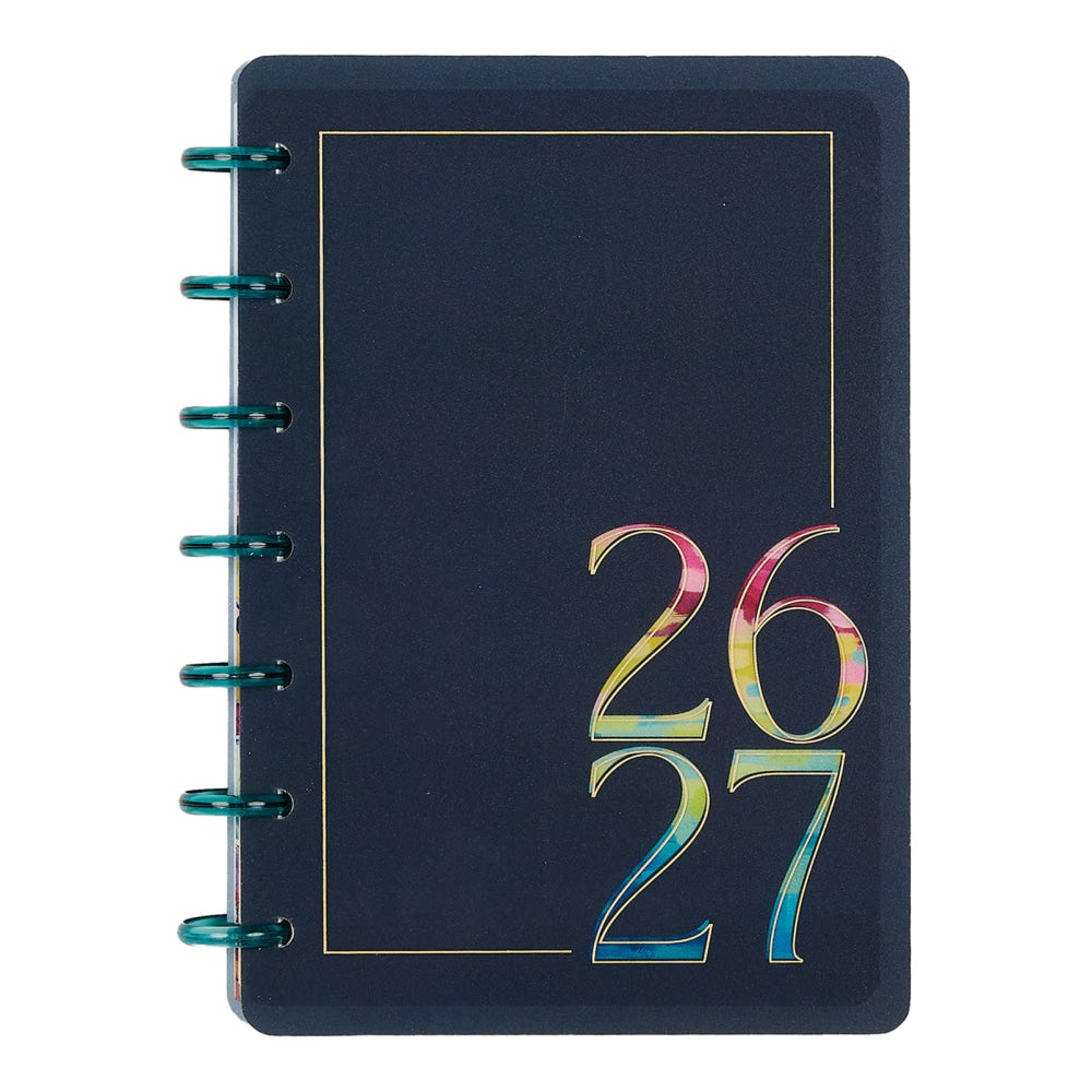 Happy Planner Monthly/Weekly Mini Disc-Bound Academic Planner, 4-5/8in x 7in, Abstract Expression, July 2026 to June 2027, Total Quantity 1