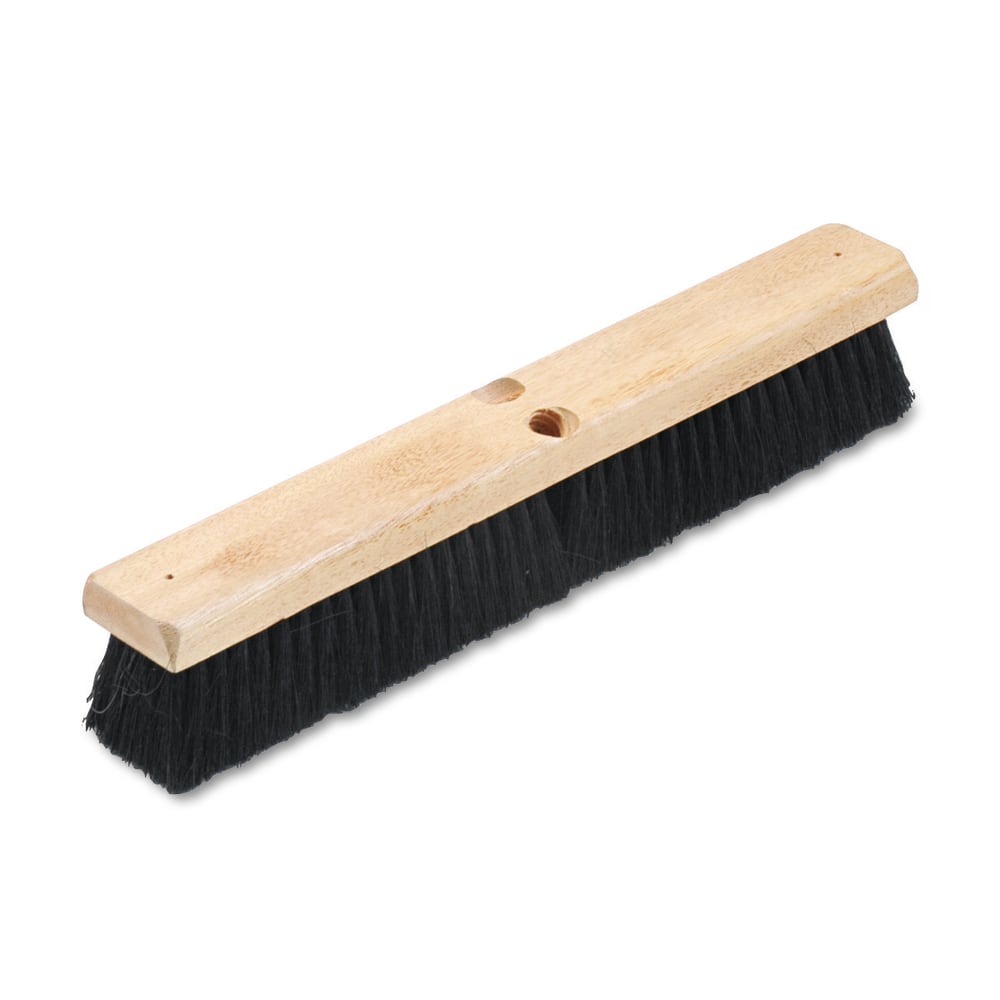 Boardwalk Tampico Fiber Floor Brush Head, 18in x 2 1/2in, Black