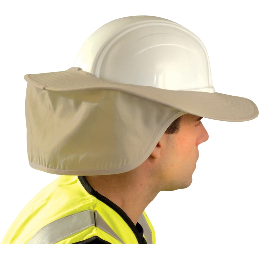 Stow Away Hard Hat Shade, Khaki, Most Full Brim