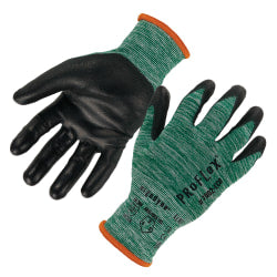 Ergodyne ProFlex 7002-ECO Polyethylene PU Coated Gloves, Large, 37% Recycled, Green