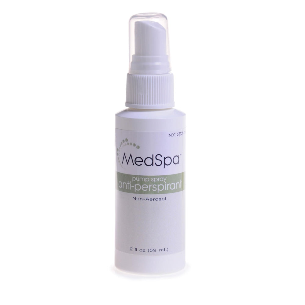 Medline MedSpa Pump Spray Unscented Antiperspirants/Deodorants, 2 Fl Oz, Pack Of 48