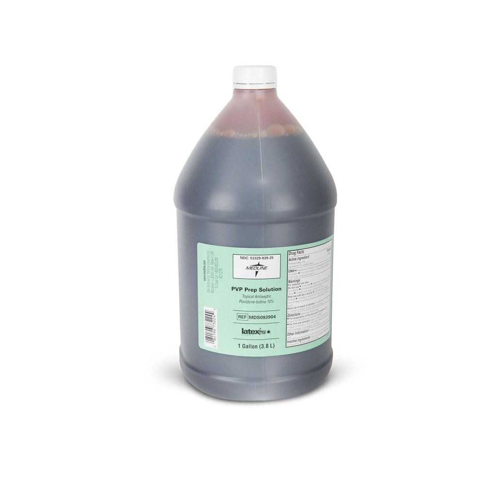 Medline Povidone Iodine Prep Solutions, 128 Oz, Pack Of 4