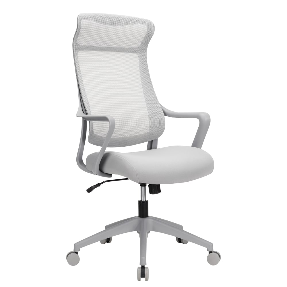 Realspace Lenzer Mesh High-Back Task Office Chair, Gray, BIFMA Compliant