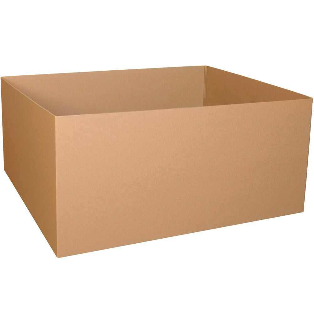 Partners Brand Heavy-Duty Double Wall Corrugated Gaylord Bottom Boxes, 48in x 40in x 24in, Kraft, Pack Of 5 Boxes