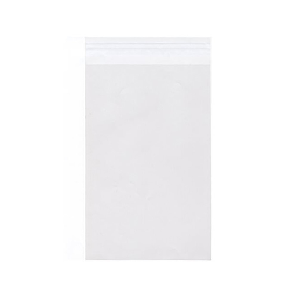 JAM Paper Self-Adhesive Cello Sleeve Envelopes, A9, 5 15/16in x 8 7/8in, Clear, Pack Of 100