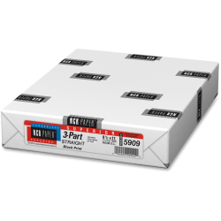 5909 - NCR Paper Superior Inkjet Print Carbonless Paper, Letter Size (8 1/2in x 11in), Canary/Pink, 500 Sheets